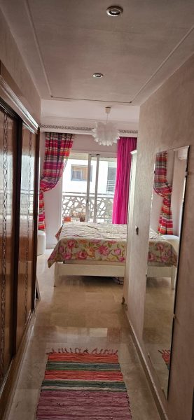 Chambre à coucher d'un appartement à vendre à Marrakech