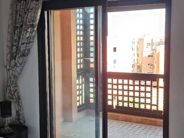 Terrasse d'une chambre appartement à vendre à Marrakech