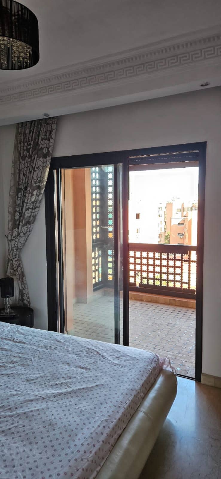 Terrasse d'une chambre appartement à vendre à Marrakech