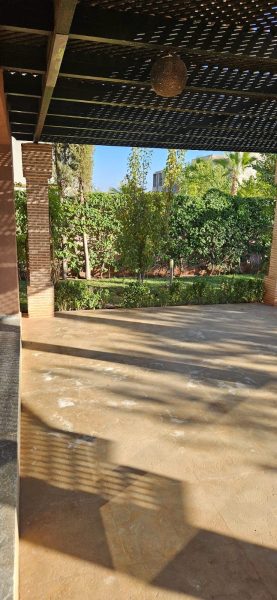 Jardin d'une villa à louer à Marrakech