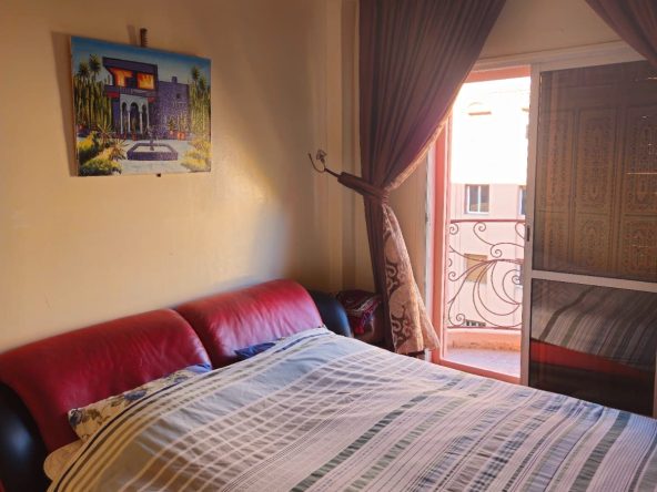 Chambre à coucher d'un appartement à Marrakech
